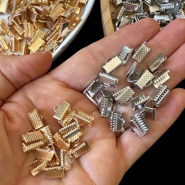 Terminal jacaré com Garra 10mm Para montagem Bijuterias e outros