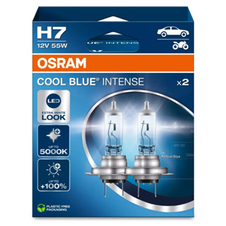 Par Lâmpada Osram Cool Blue Intense H7 5000K 12V 55W em Oferta na Shopee