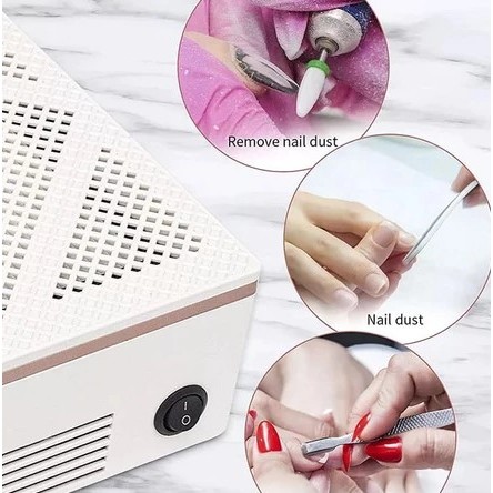 Novo Coletor E Aspirador De Pó Para Unhas Unha Gel Manicure