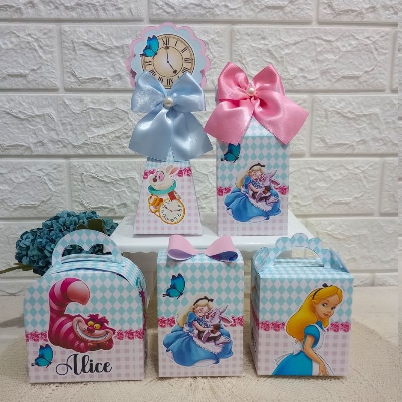 PEGUE E MONTE Kit Personalizados ALICE NO PAIS DAS MARAVILHAS Lembrancinha Festa Aniversário