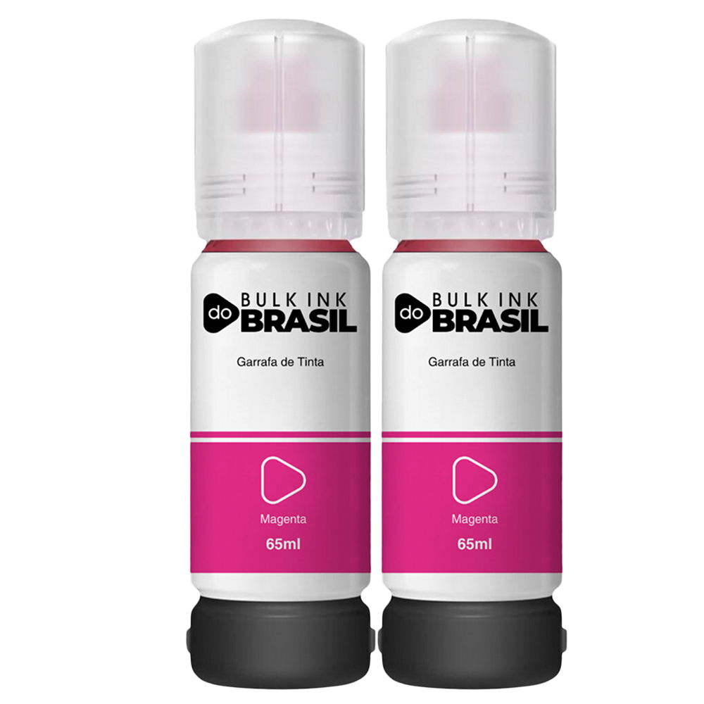 Kit 2 Refis De Tinta Magenta Compatível Para Impressoras Tank L1110 L3110 L3130 L3160 L3210 L3250 L3260 L5190 L5290