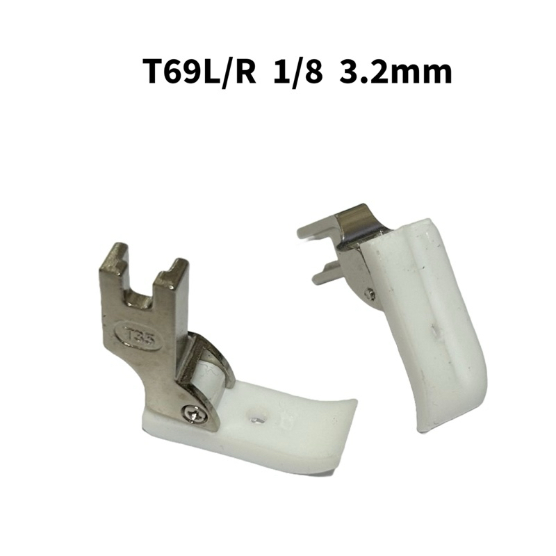 Calcador Vivo Cordão Teflon Com Canaleta 1/8 3.2mm Lado Esquerdo Direito Máquina Costura Reta Industrial em Oferta na Shopee