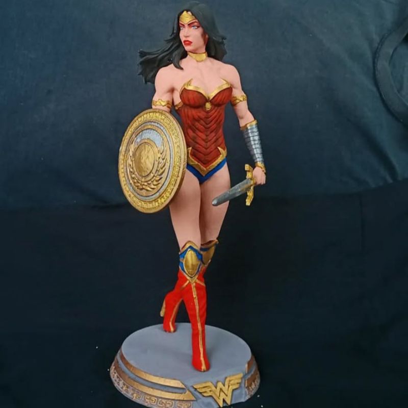 Mulher Maravilha Super Heróis DC 37cm Liga da Justiça Super Heróis Figura de Ação