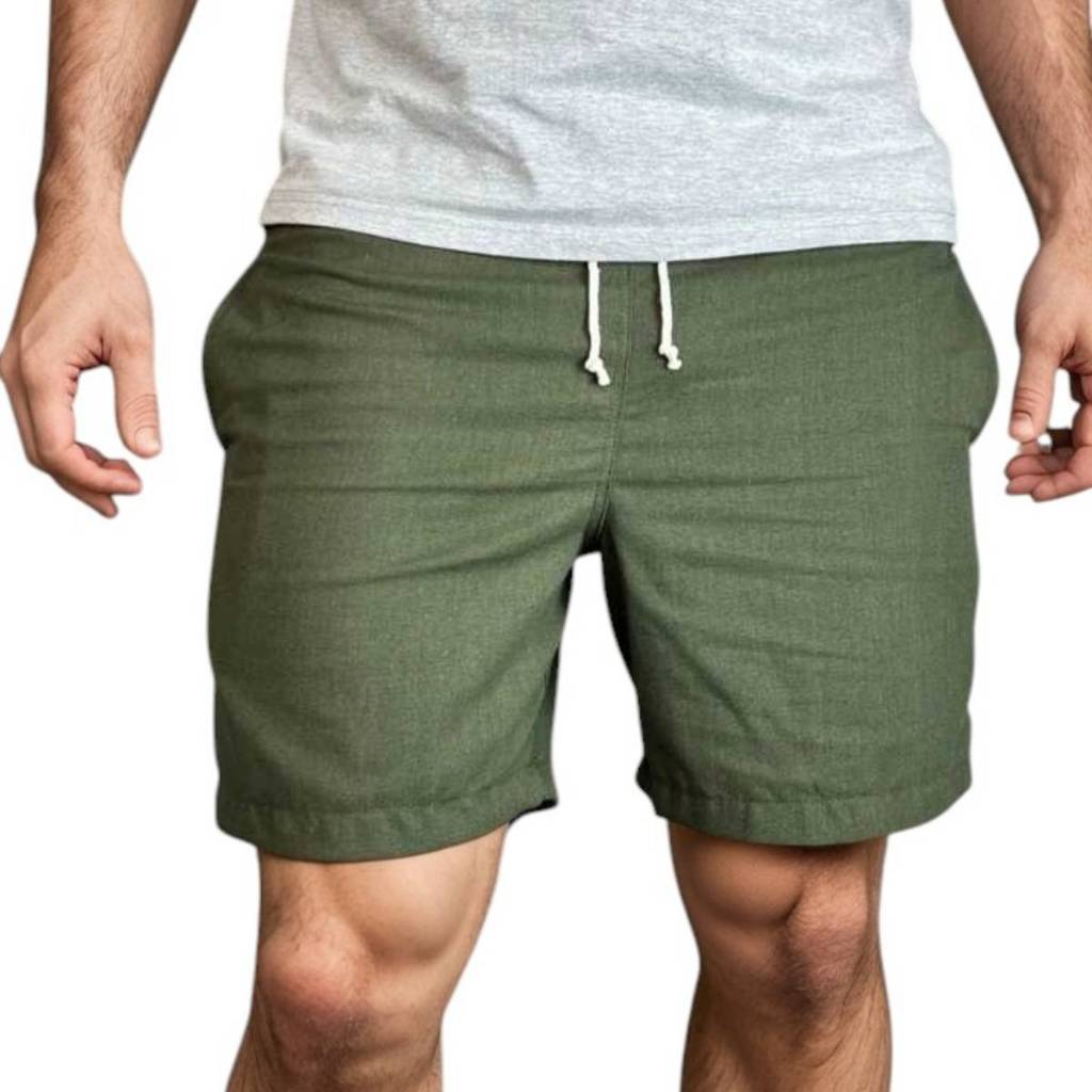 Short Masculino Bermuda Visco Linho Com Bolso em Oferta na Shopee