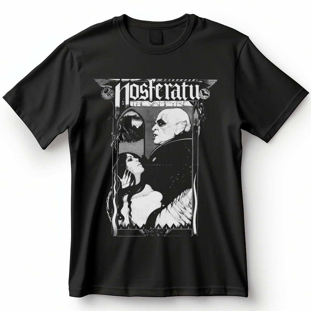Camiseta T-shirt Unissex Nosferatu Vampire Camiseta de Filme 100% Algodão em Oferta na Shopee