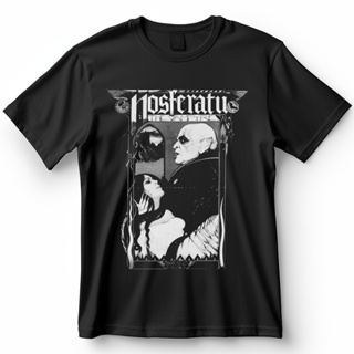 Camiseta T-shirt Unissex Nosferatu Vampire Camiseta de Filme 100% Algodão em Oferta na Shopee