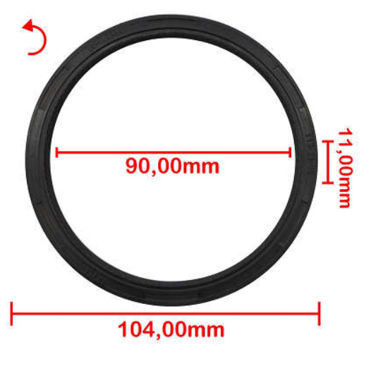 RETENTOR VOLANTE TRASEIRO GM MONZA S10 ASTRA VECTRA ZAFIRA SUPREMA OMEGA BLASER KADETT MTR 1.8 2.0