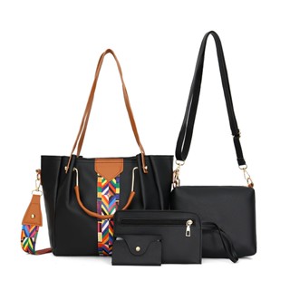 Conjunto De Bucket Média Feminina Tote Bolsa De Ombro Fashion Bolsa De Mão Simples E Bolsa De Mãe E Filhote em Oferta na Shopee