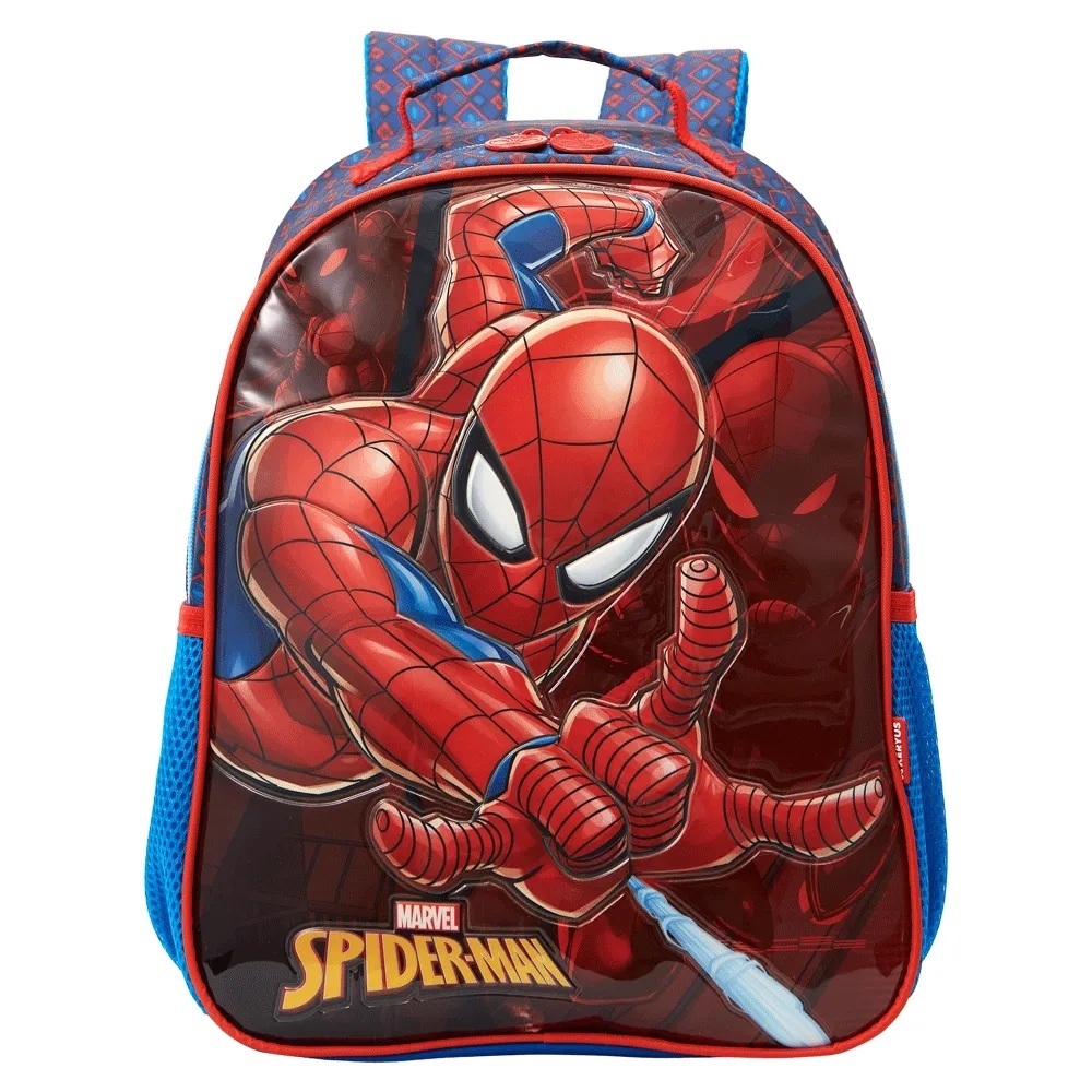 Mochila Escolar 14 Spider Man Blue Basic
