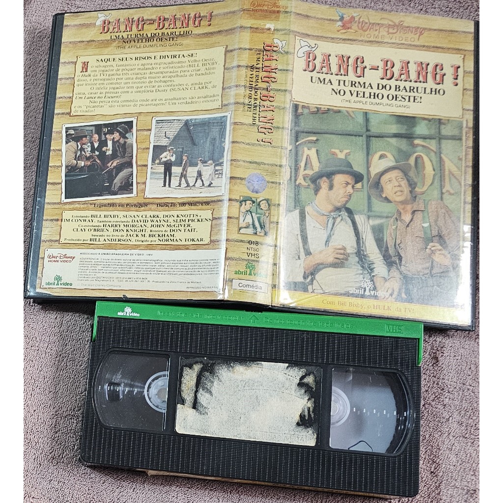 vhs original bang-bang – uma turma do barulho no velho oeste (no estado)