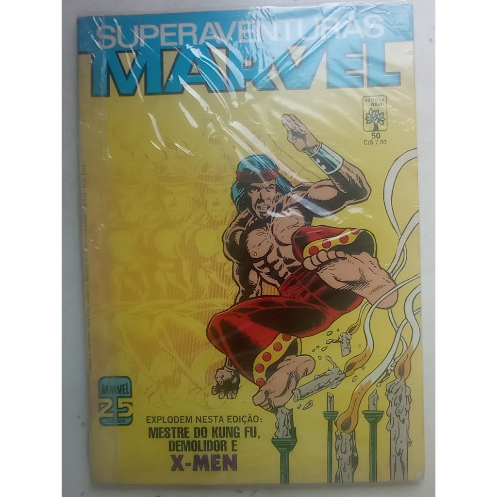 HQ Superaventuras Marvel Nº 50 - Kung Fu - Ed, Abril - 1986