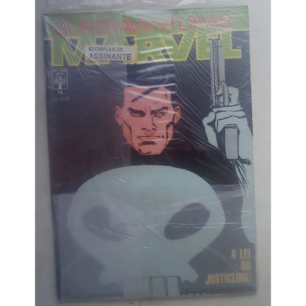 HQ Superaventuras Marvel Nº 74 - Justiceiro - Ed. Abril - 1988