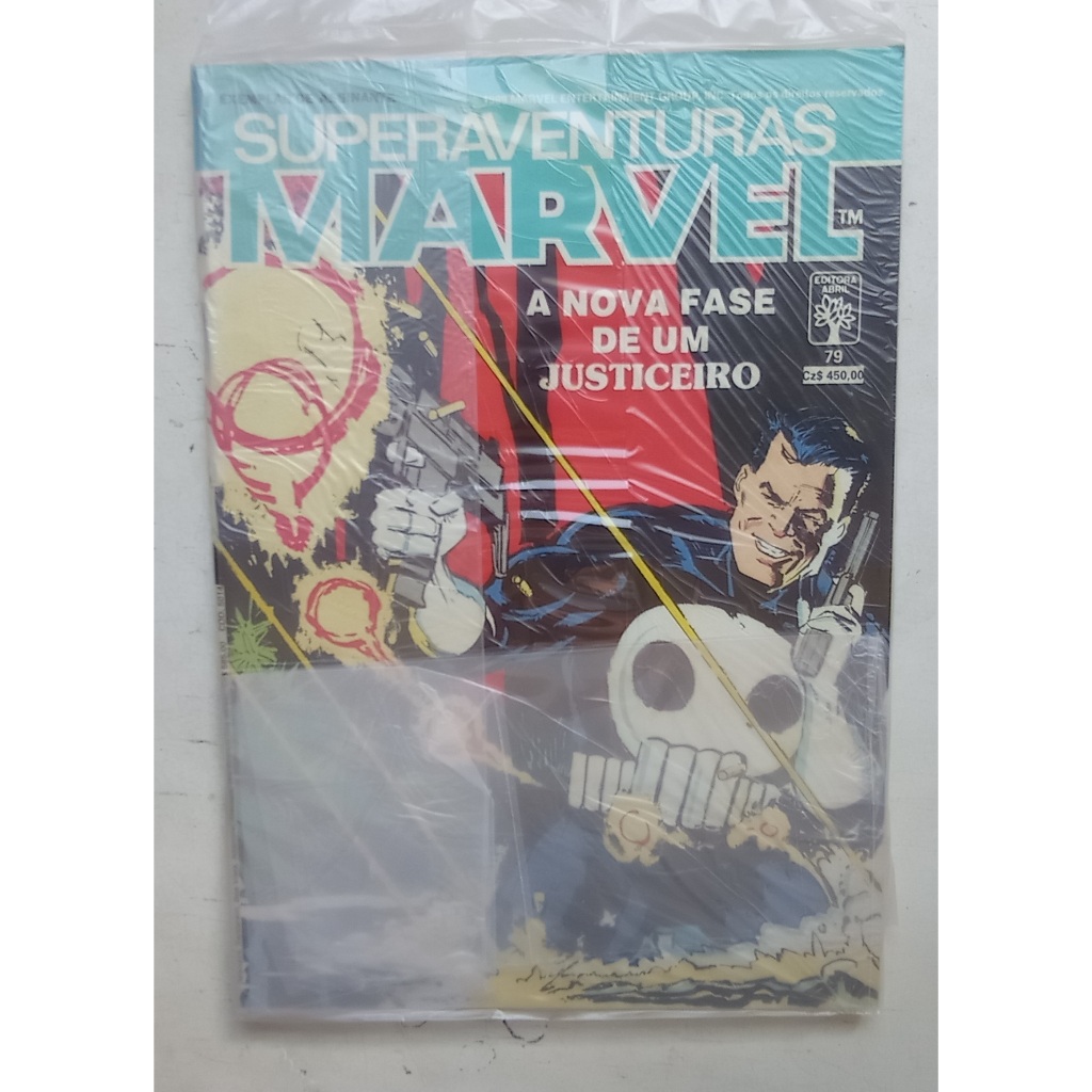 HQ Superaventuras Marvel Nº 79 - Justiceiro - Ed, Abril - 1989