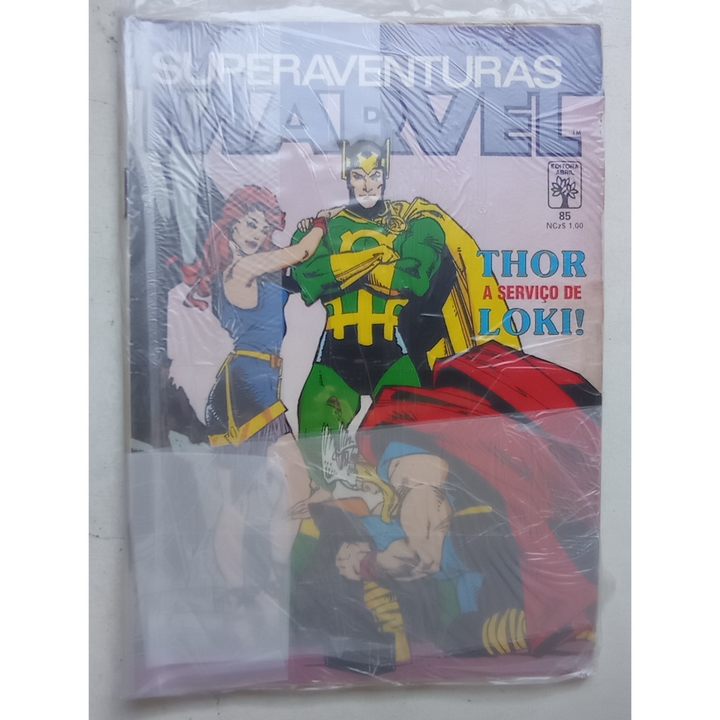 HQ Superaventuras Marvel Nº 85 - Thor E Loki - Ed. Abril - 1989
