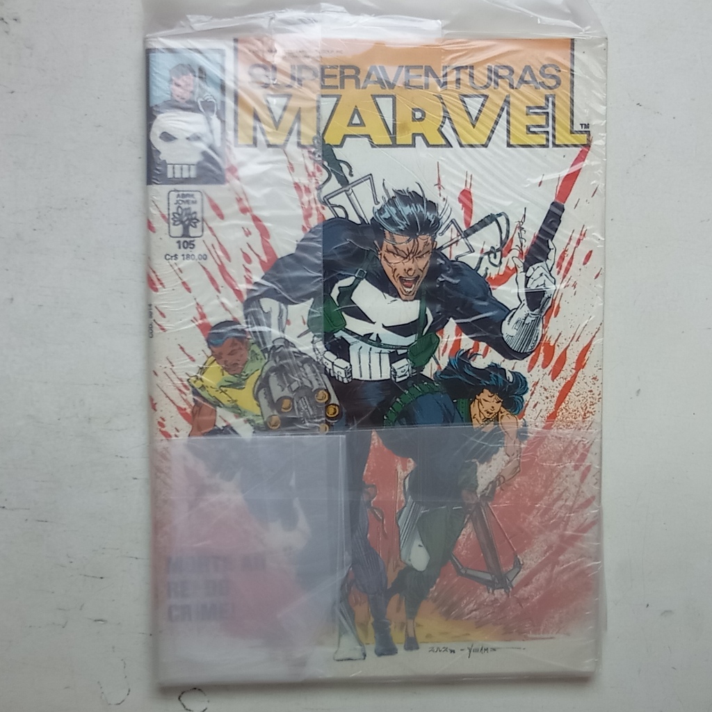 HQ Superaventuras Marvel Nº 105 - Justiceiro - Ed. Abril - 1991