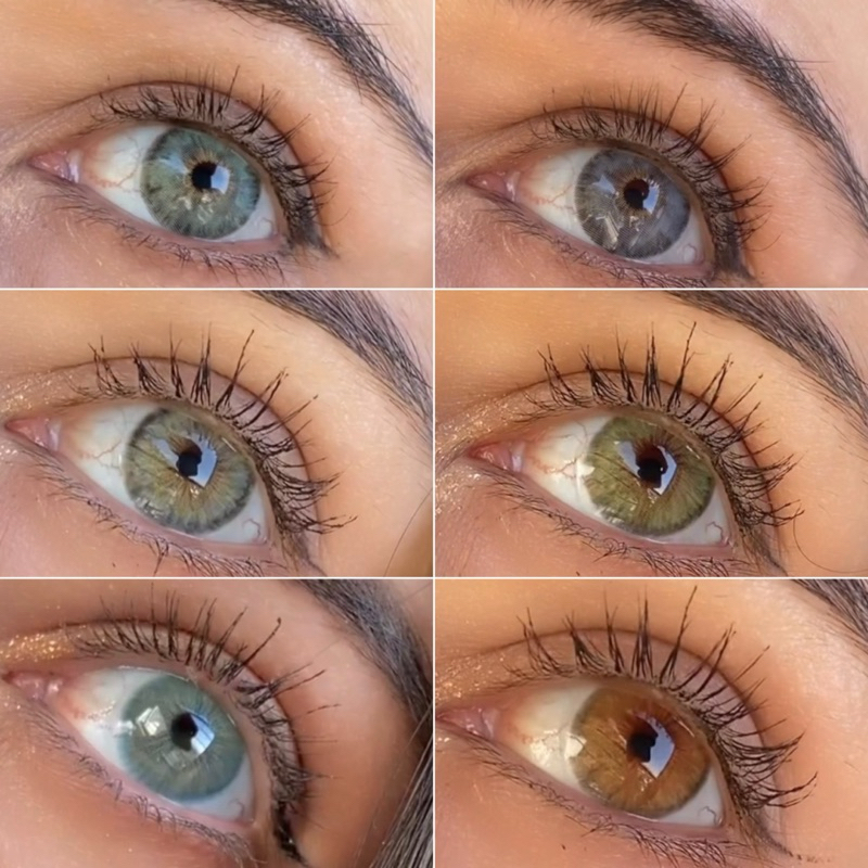 Lente de contato Urban Layer Siri Cleopatra Angeles N gray Cleopatra gray Green Angeles N Blue ice gray Cleoprata