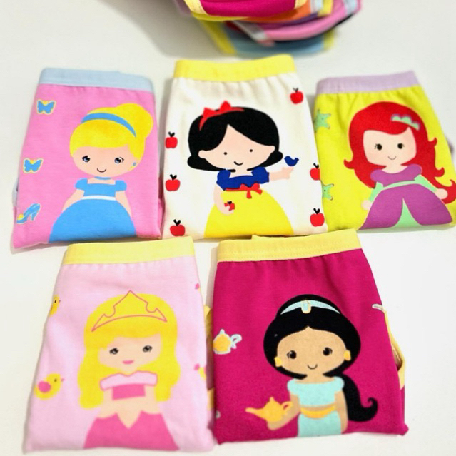 kit de Calcinhas Infantil Menina 100% Algodão Cores sortidas com forro Desfrade Criança