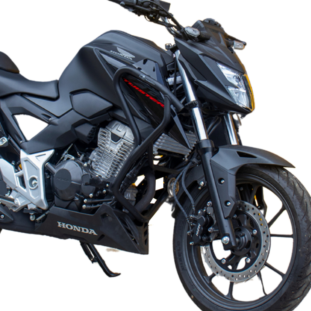 PROTETOR DE CARENAGEM CB 300 F TWISTER 2023 A 2026 COM PEDALEIRA PRETO FOSCO CB300F MA em Oferta na Shopee