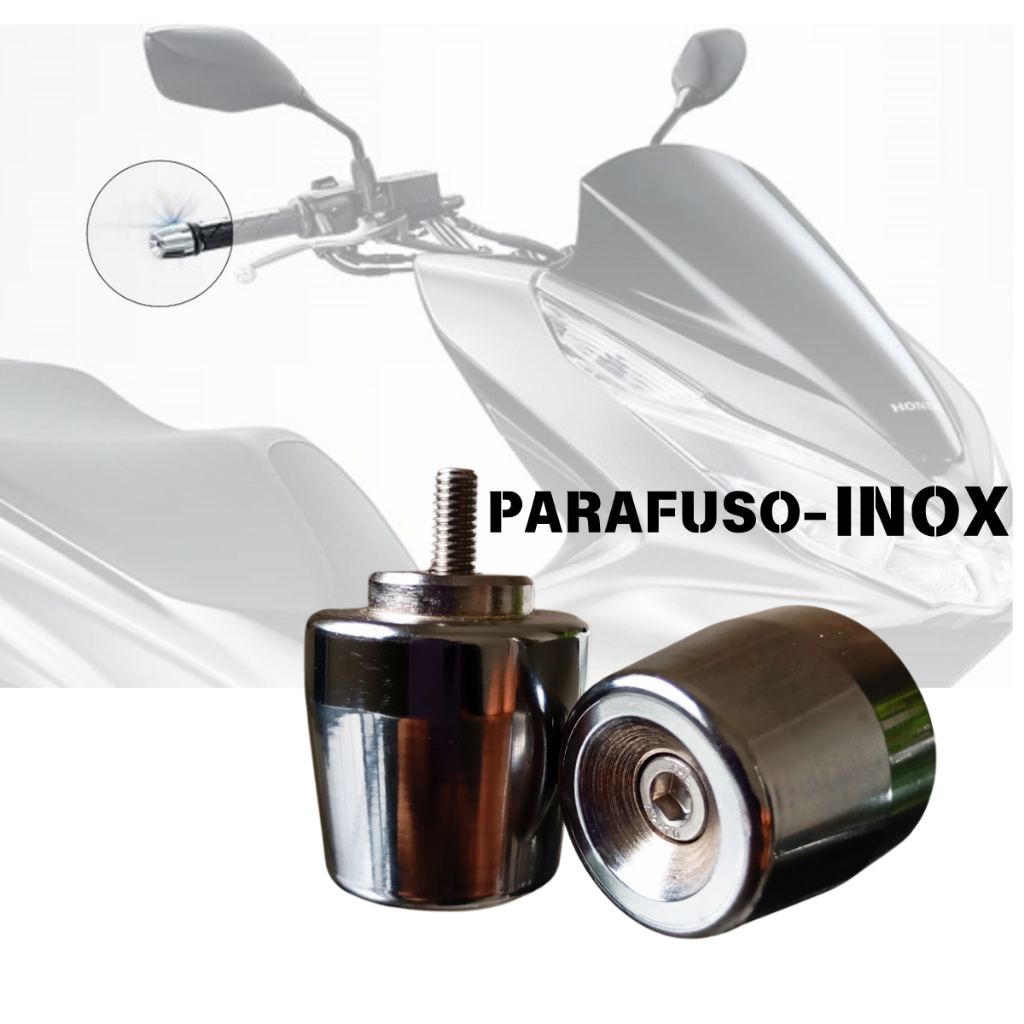 PAR PESO DE GUIDAO EM AÇO PCX + PARAFUSO INOX em Oferta na Shopee
