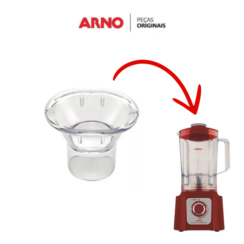 Copinho da Tampa do Copo p/ Liquidificador Arno Magiclean Performa / Chrome - MAGC MAGD Power Max