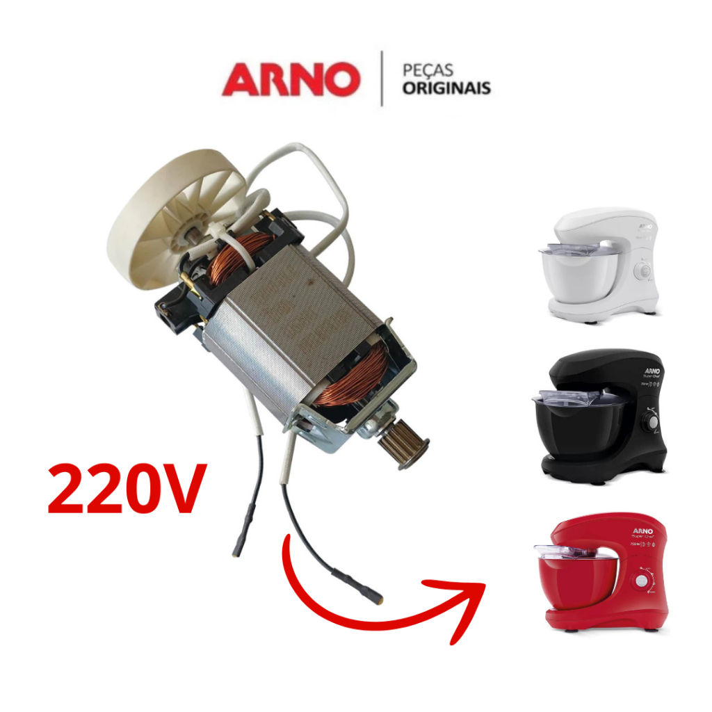Motor Batedeira Planetária Arno Super Chef Original 220V