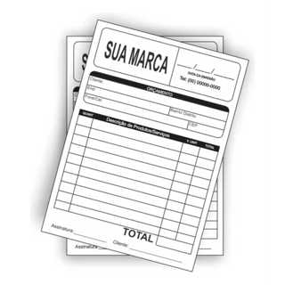 4 Blocos De Pedido/orçamento Personalizado 14x10 - 200 Fls em Oferta na Shopee