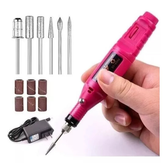 Lixadeira Unha Lixa Elétrica Profissional Bloco Motor Bivolt em Oferta na Shopee