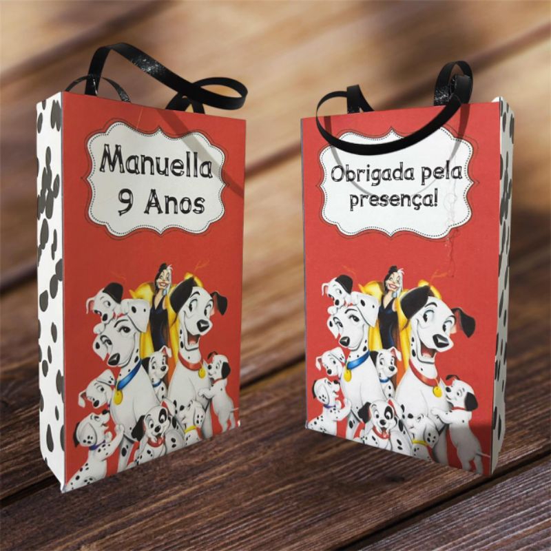 Sacolinha personalizada Dálmata 15 unidades