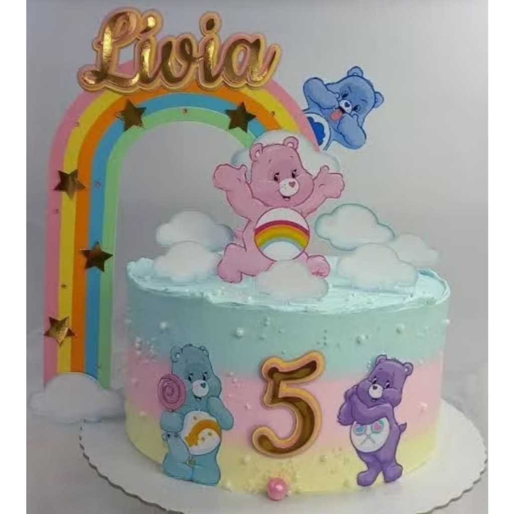 Topo de bolo Ursinhos carinhosos- 3D em Oferta na Shopee