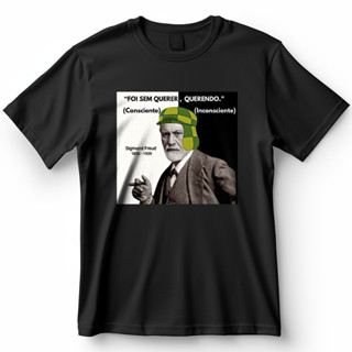 Camiseta Freud Psicologia Chaves Camisa de Meme 100% Algodão em Oferta na Shopee