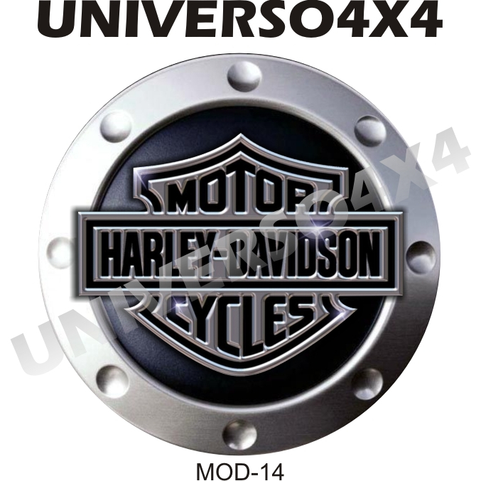 Capa Estepe Personalizada Aircross Crossfox Ecosport Jimny Tr4 Jeep Harley Davidson Troller m14
