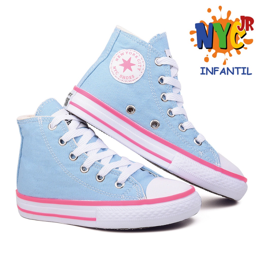 Tenis Infantil Star Nyc Shoes Menina Botinha Envio Imediato