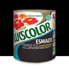 Tinta Esmalte Preto Acetinado Lukscolor  Efeito Lousa Base de Água 900ml