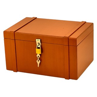 Caixa Madeira Mdf Rustico Baú Para Decoração Com Cadeado