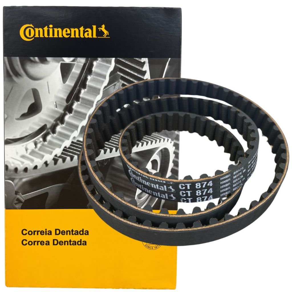 Correia Dentada - Celta / Corsa / Onix / Cobalt / Agile / Meriva / Spin / Palio / Doblo / Siena -  Contineltal CT874 em Oferta na Shopee