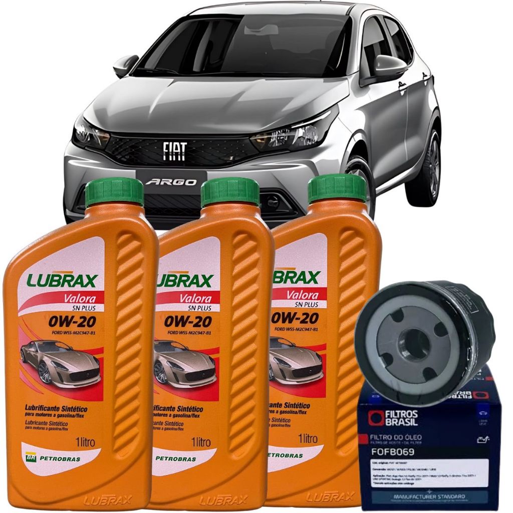 Kit Troca De Óleo Argo Flex 1.0 Firefly 2017... em Oferta na Shopee