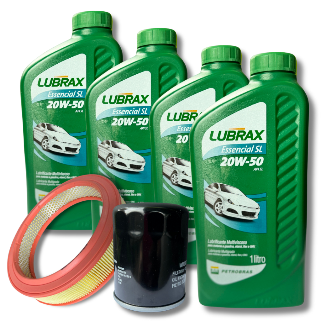 KIT TROCA DE ÓLEO 20W50 LUBRAX + FILTROS MOTOR AP