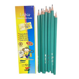 Lápis HB. N2 Preto Sem Borracha Caixa Com 12 Unidades Para Escrita Lápis Sextavado em Oferta na Shopee