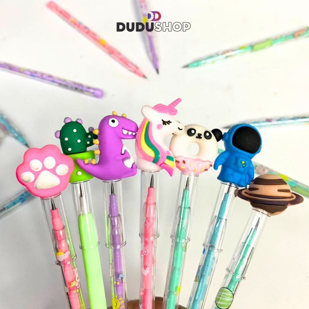Lapiseira Troca Ponta Lápis Refil Material Escolar Papelaria Fofa Menino Menina Lapiseira em Oferta na Shopee