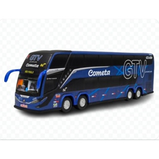 Brinquedo em miniatura de ônibus da empresa Viação Cometa GTV Premium G8 DD Paradiso lançamento colecionável. em Oferta na Shopee