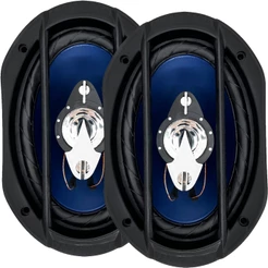 Par De Alto Falantes Orion Quadriaxial 6x9 Polegadas Carro Automotivo Tampao