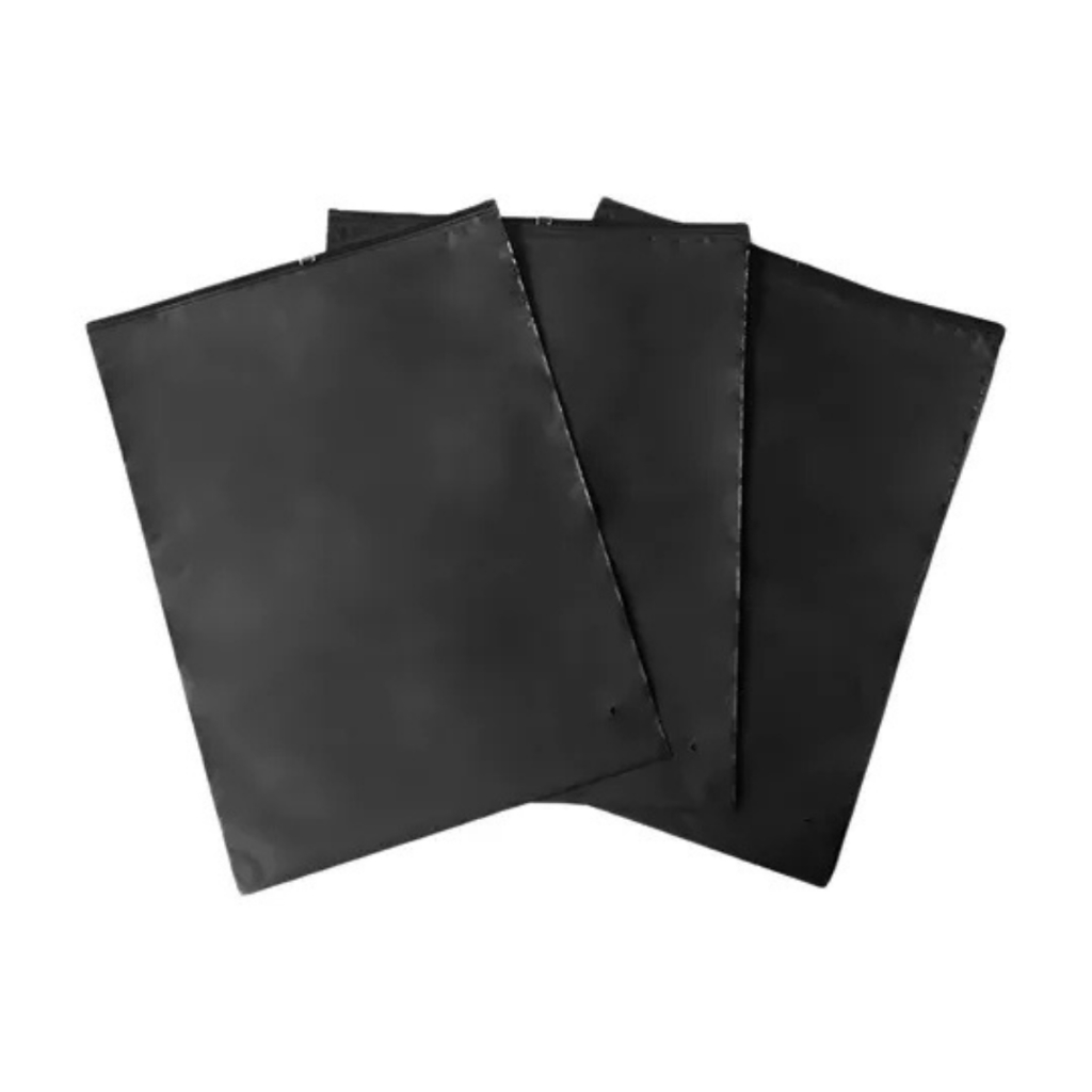 50 Saco Plástico Fosco Preto 18x25cm Organizador de Mala Roupa Alimento em Oferta na Shopee