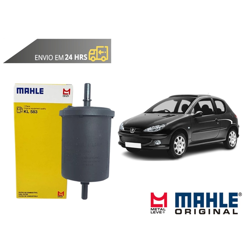 Filtro de Combustível Peugeot 206 todos de 2001 a 2009 Original Mahle Metal Leve em Oferta na Shopee