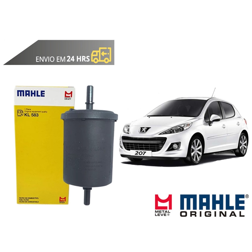 Filtro de Combustivel Peugeot 207 todos de 2009 a 2015 Original Mahle Metal Leve em Oferta na Shopee