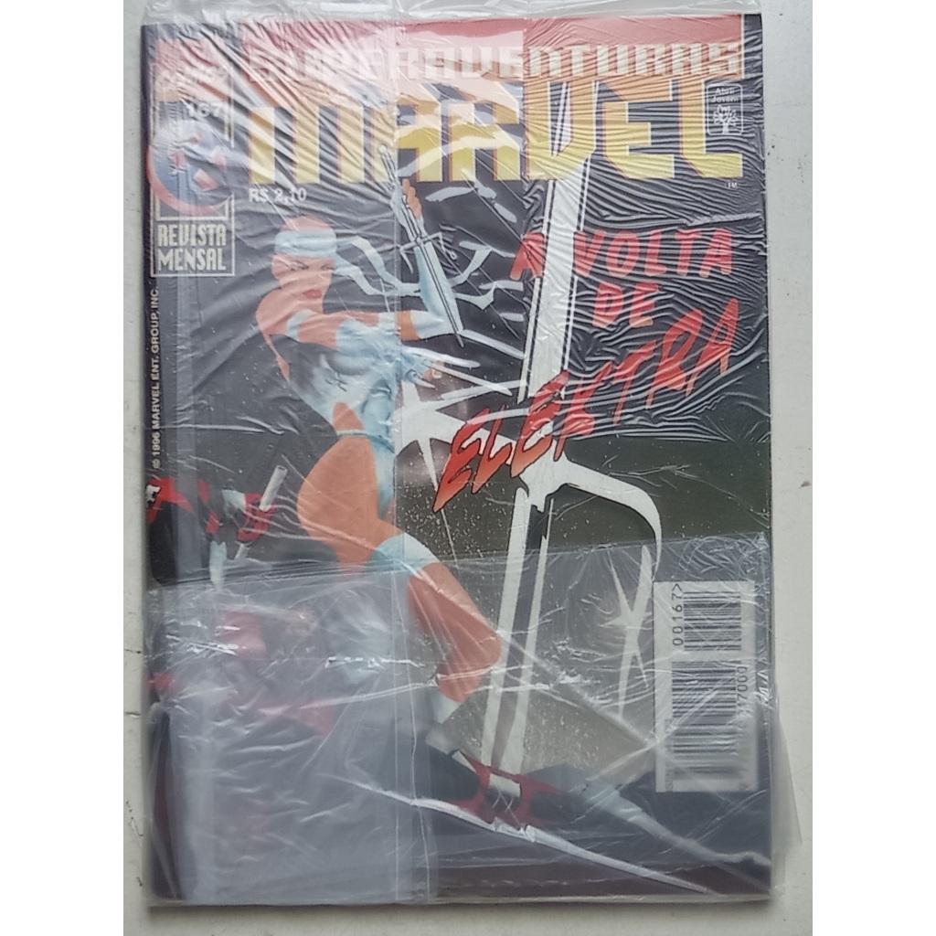 HQ Superaventuras Marvel Nº 167 - Elektra - Ed. Abril - 1996