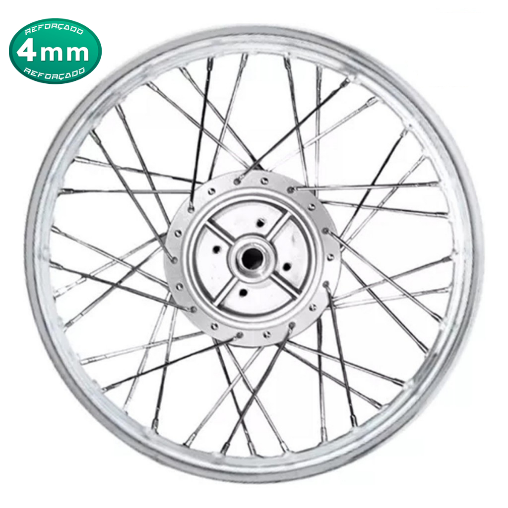 Roda Traseira Ybr 125 00/08 Factor 125 4mm Montada Alinhada