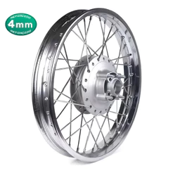 Roda Aro Calha Folha Jnate Traseira Completa Pro Tork Honda Fan 125 2009 Ate 2018 Raio 4mm Cromados