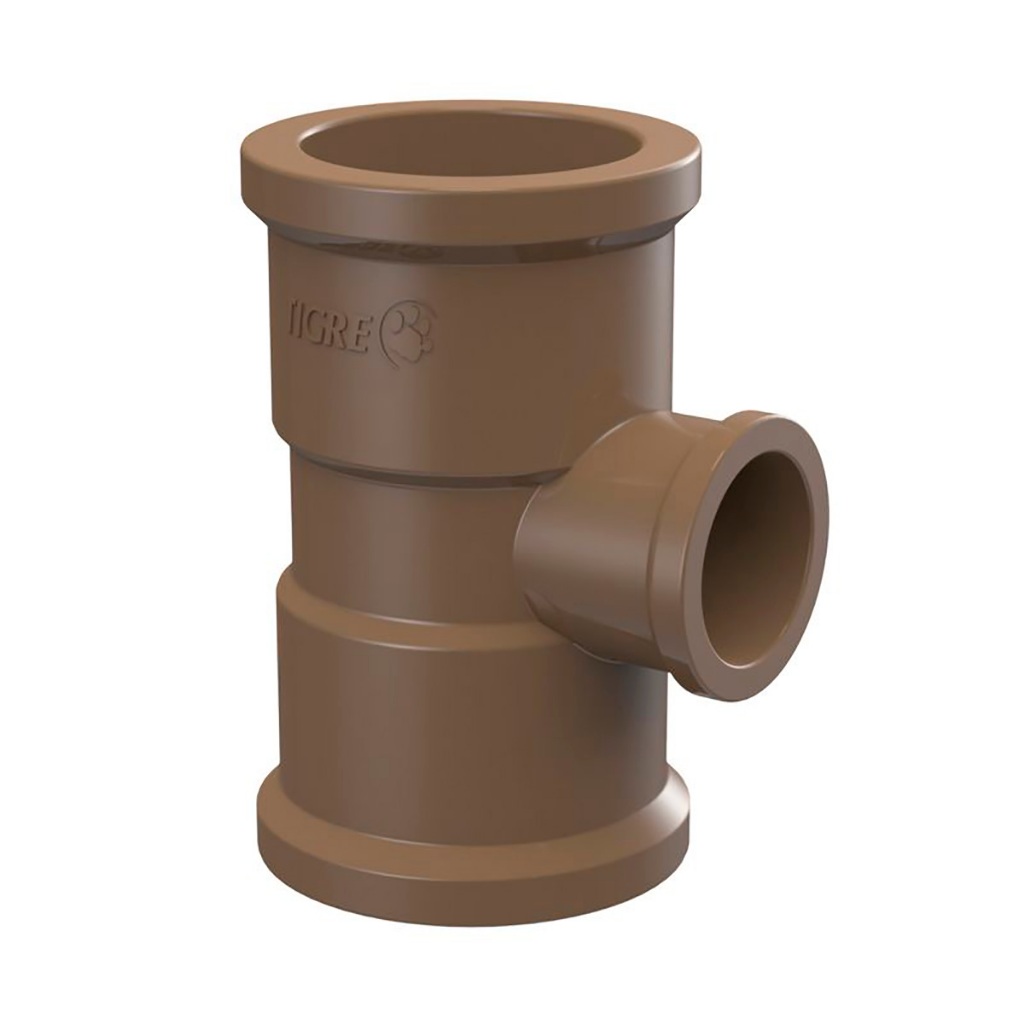 Te PVC Redução Soldável 50mm X 20mm Tigre