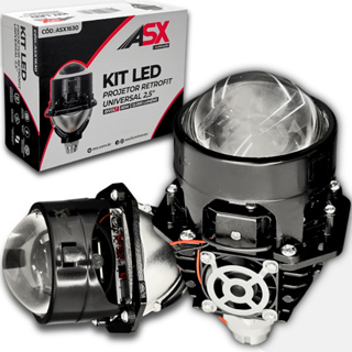 Kit Led Projetor Retrofit Universal 2,5 Bivolt 80W 12.000 Lumens em Oferta na Shopee