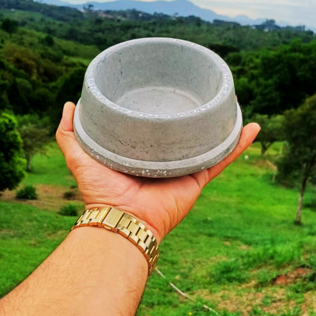 Pote Comedouro Bebedouro Pet N2 Para Pets Granitina durável+resitente